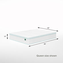 Load image into Gallery viewer, Euro Top Memory Foam Spring Hybrid Mattress