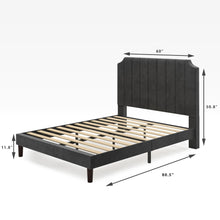 Load image into Gallery viewer, Charlotte Upholstered Platform Bed Frame