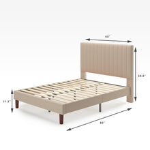 Load image into Gallery viewer, Debi Upholstered Platform Bed frame