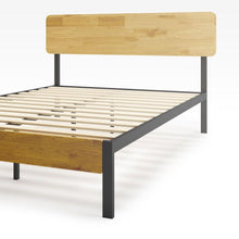 Load image into Gallery viewer, Olivia Metal and Wood Platform Bed Frame
