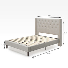 Load image into Gallery viewer, Annette Upholstered Platform Bed Frame
