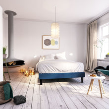 Load image into Gallery viewer, Curtis Upholstered Platform Bed Frame
