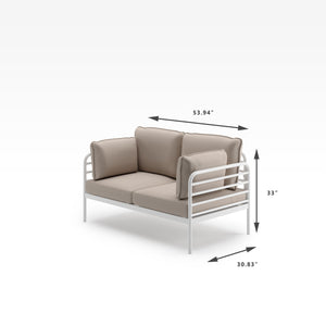 Ellen Metal Frame Loveseat