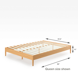 Amelia Wood Platform Bed Frame