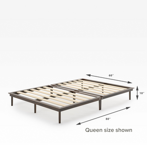 Bobbie Acacia Wood Platform Bed Frame